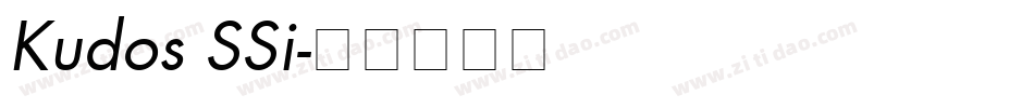 Kudos SSi字体转换